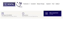 Tablet Screenshot of 10dental.co.uk